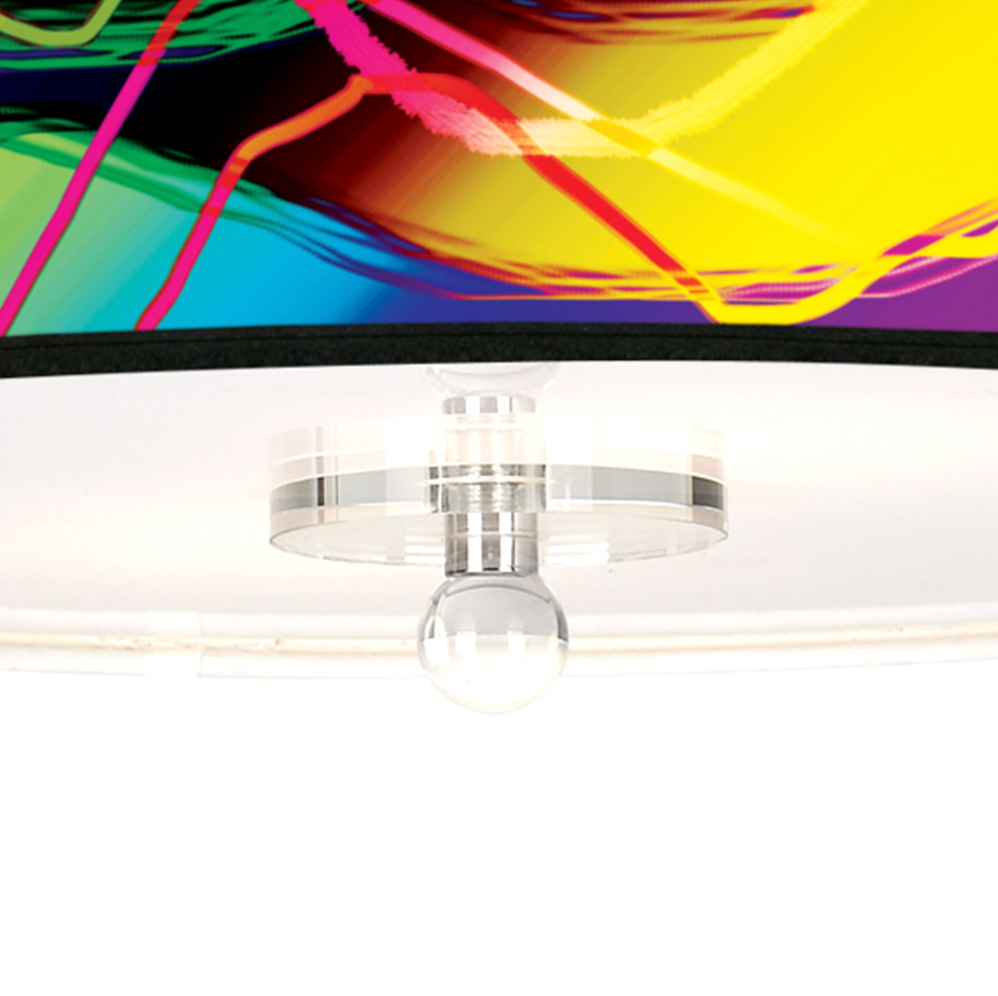 Thumbnail3 of Colors In Motion (Light) 16" Wide Semi-Flush Ceiling Light more views