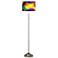 Colors In Motion Light Giclee Brushed Nickel Floor Lamp