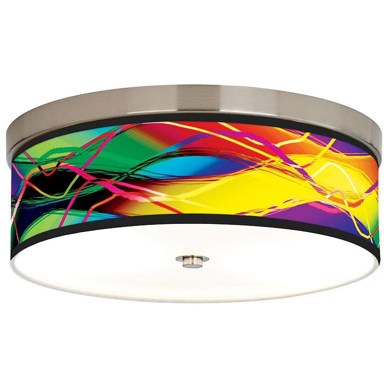 Image 1 Colors in Motion Light Giclee Energy Efficient Ceiling Light