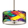 Colors In Motion (Light) Giclee Glow 10 1/4" Mini Pendant