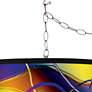 Thumbnail2 of Colors in Motion (Light) Giclee Glow Plug-In Swag Pendant more views