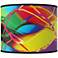 Colors In Motion (Light) Giclee Round Drum Lamp Shade 14x14x11 (Spider)