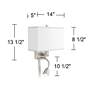 Colors In Motion Light LED Reading Light Plug-In Sconce