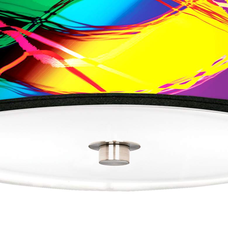 Image 3 Colors in Motion Nickel 10 1/4 inch Wide Ceiling Light more views
