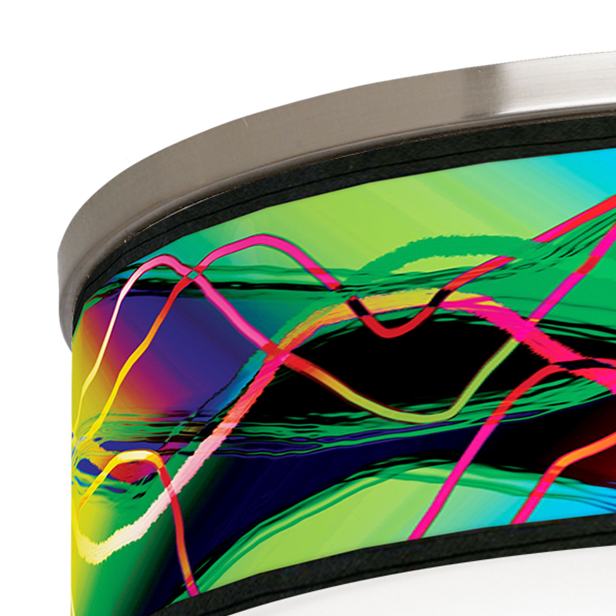 Image 2 Colors in Motion Nickel 20 1/4" Wide Ceiling Light more views