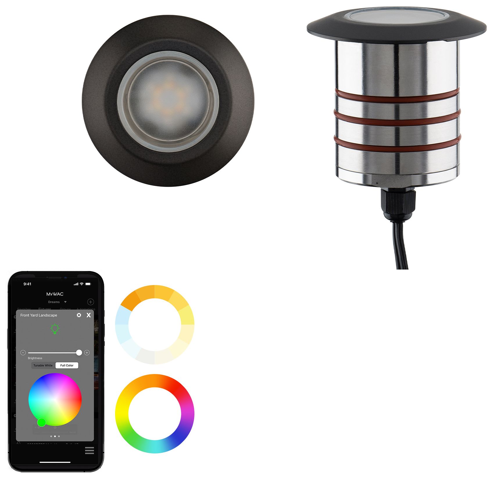 Image 2 Colorscaping 2.44"x2.69" Path Light 1-Light SS Bronze Coat more views