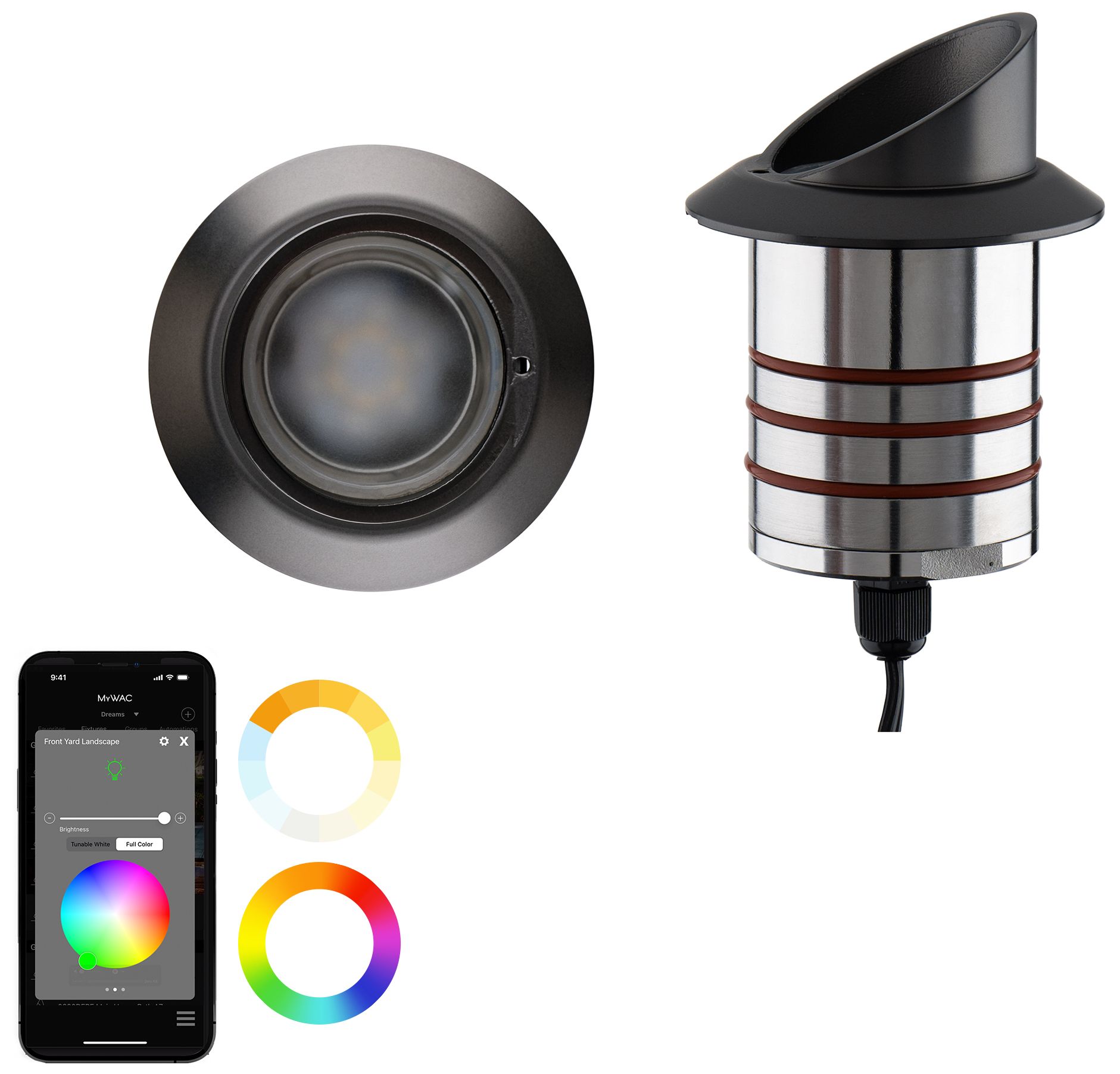 Image 2 Colorscaping 2.44"x2.69" Path Light 1-Light Stainless Steel more views