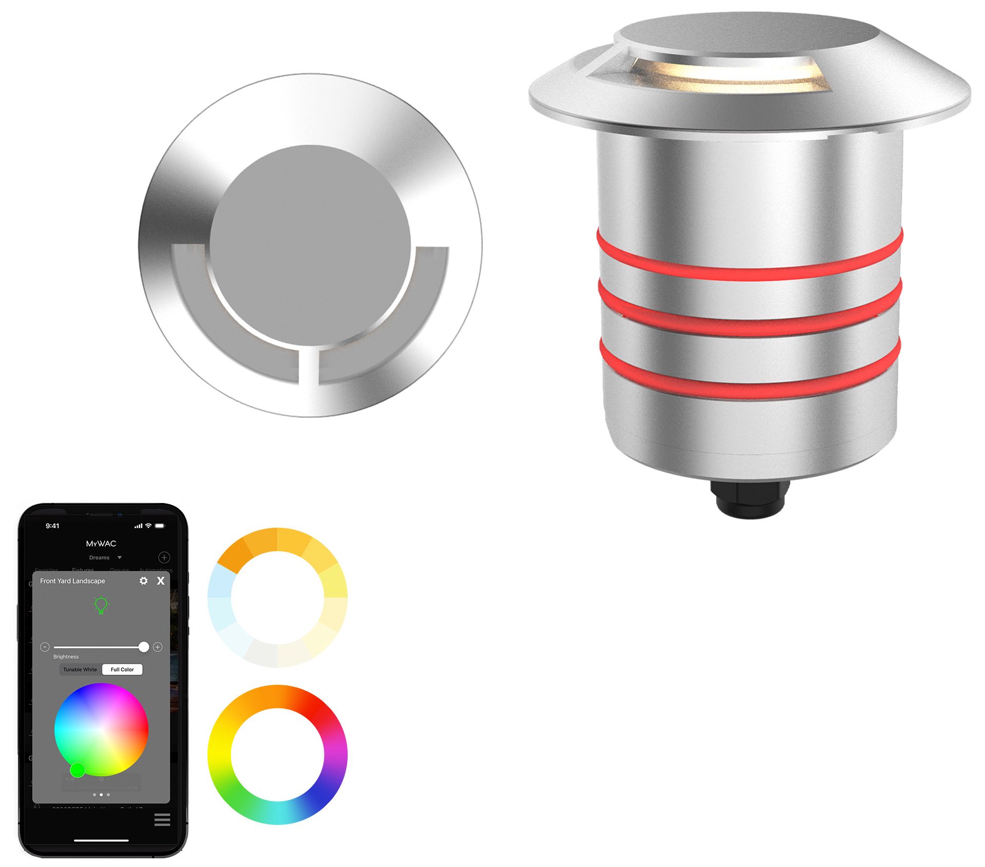 Image 3 Colorscaping 2.75"x2.69" Path Light 1-Light SS Bronze Coat more views