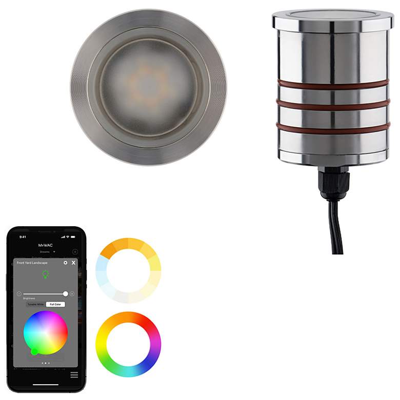 Image 2 Colorscaping 2.75"x2.69" Path Light 1-Light Stainless Steel more views