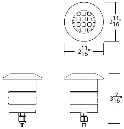 Image 2 Colorscaping 3.75"x2.94" Path Light 1-Light Stainless Steel more views