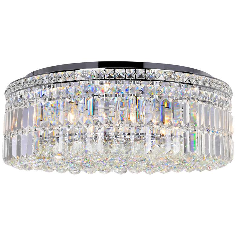 Image 1 Colosseum 10 Light Flush Mount With Chrome Finish