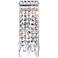 Colosseum 14" High Chrome and Crystal Wall Sconce
