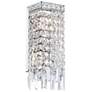 2_Colosseum 14" High Chrome and Crystal Wall Sconce more views
