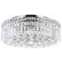 Colosseum 16"W Chrome Drum Ceiling Light with Clear Crystal