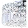 3_Colosseum 16"W Chrome Drum Ceiling Light with Clear Crystal more views