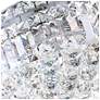 5_Colosseum 16"W Chrome Drum Ceiling Light with Clear Crystal more views