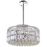 1_Colosseum 20" Wide Chrome and Crystal 8-Light Chandelier