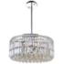 Colosseum 20" Wide Chrome and Crystal 8-Light Chandelier