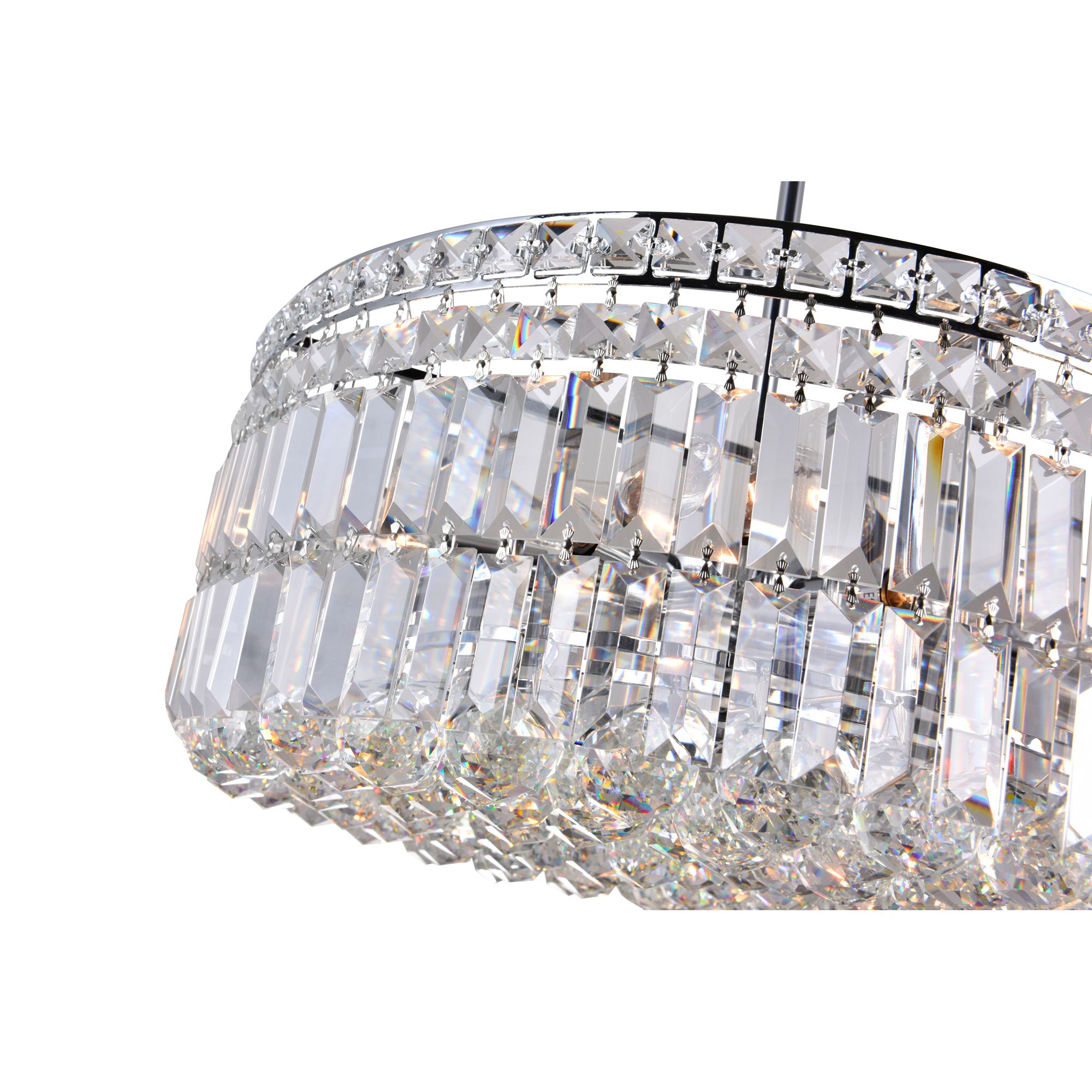 Image 4 Colosseum 20" Wide Chrome and Crystal 8-Light Chandelier more views