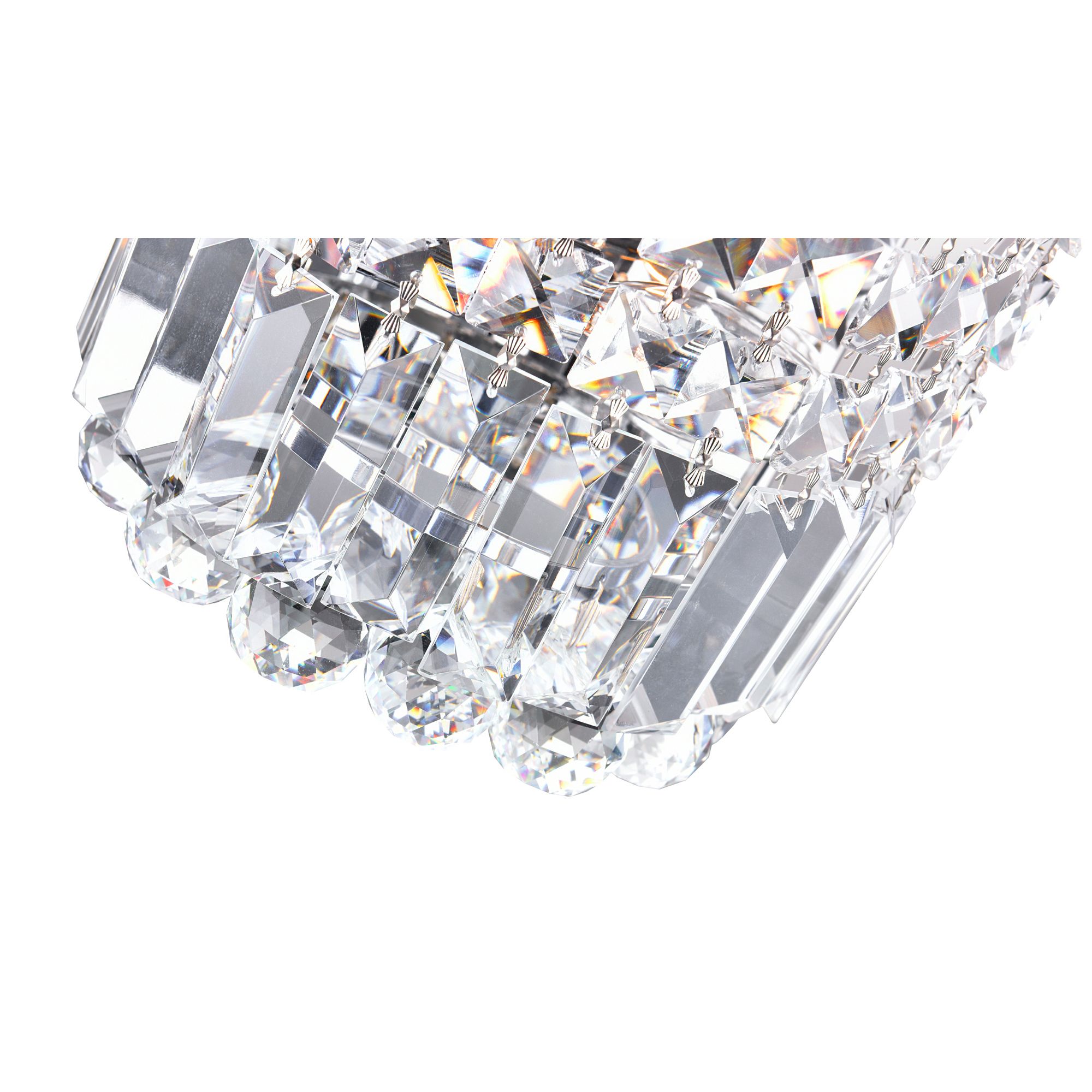 Image 2 Colosseum 4 Light 6in Chrome Bathroom Sconce with Crystals more views