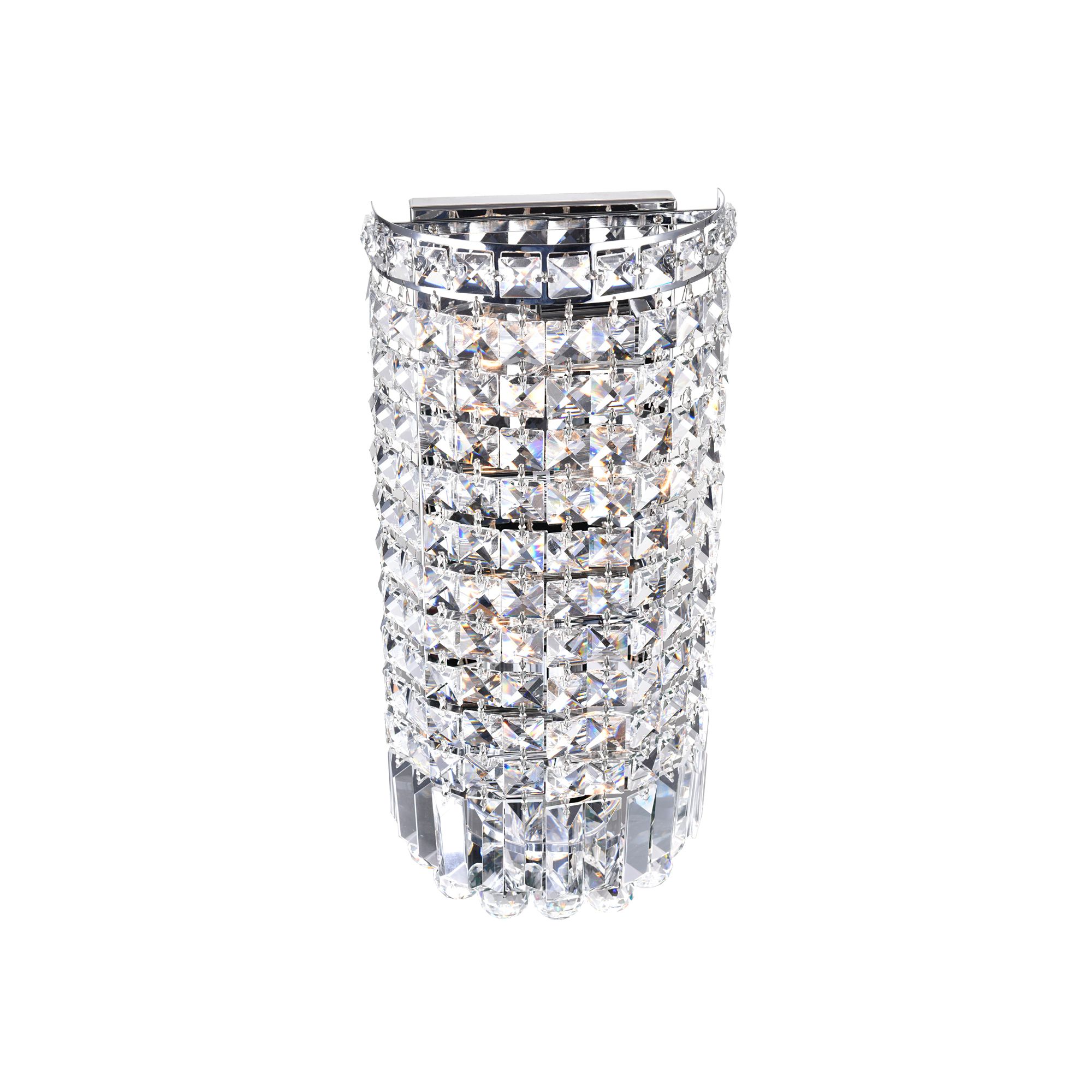 Image 4 Colosseum 4 Light 6in Chrome Bathroom Sconce with Crystals more views