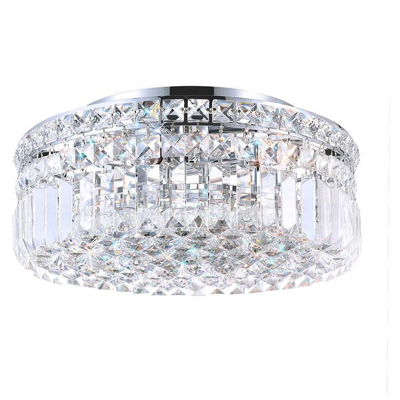 Image 1 Colosseum 4 Light Flush Mount With Chrome Finish