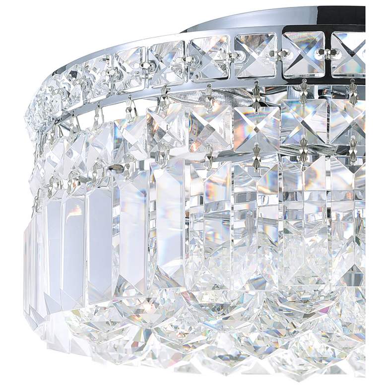Image 3 Colosseum 5 Light Flush Mount With Chrome Finish more views