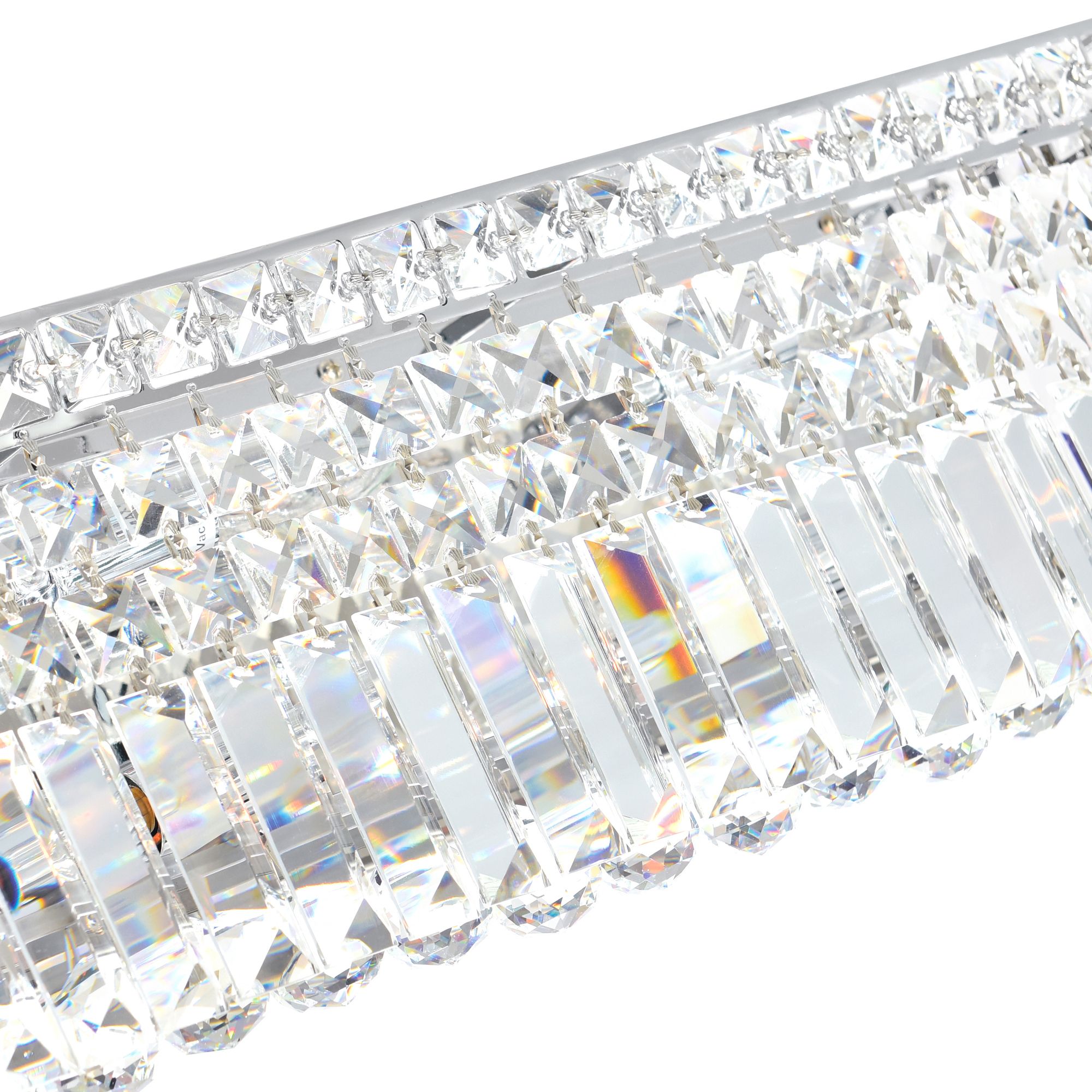 Image 4 Colosseum 6 Light 26in Chrome Vanity Light with Crystals more views
