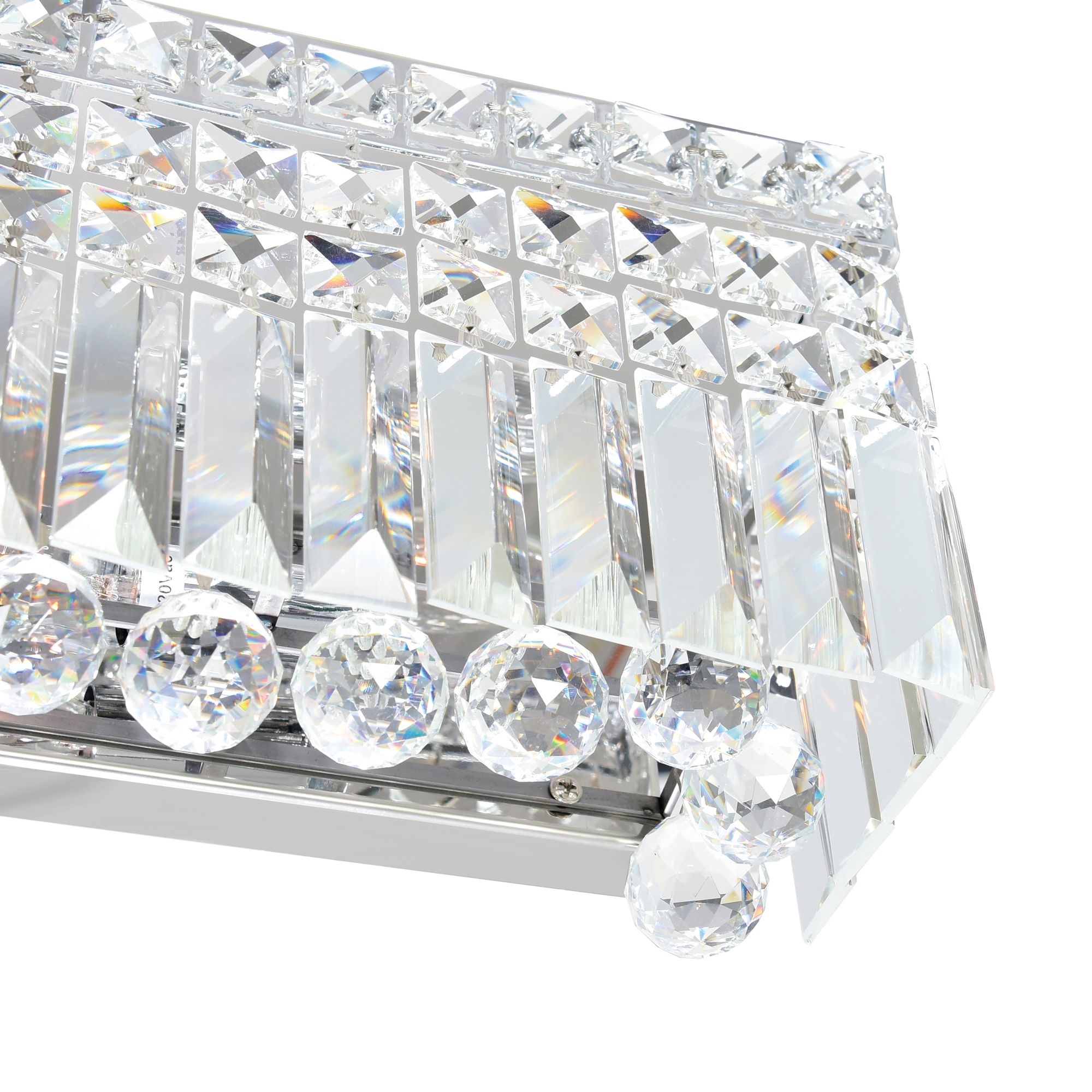 Image 5 Colosseum 6 Light 26in Chrome Vanity Light with Crystals more views
