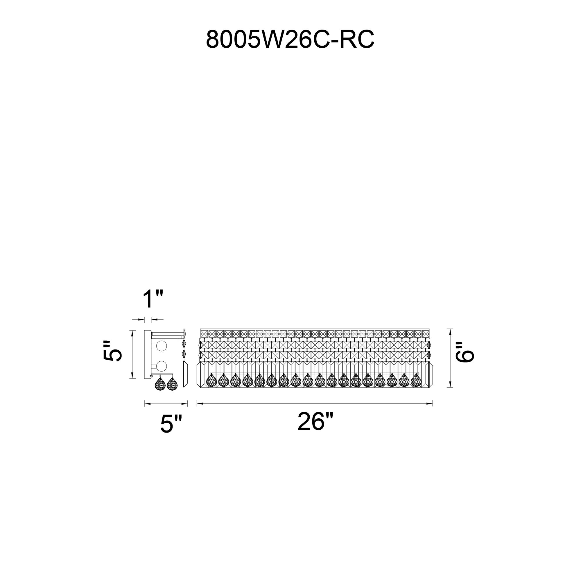 Image 6 Colosseum 6 Light Vanity Light With Chrome Finish more views
