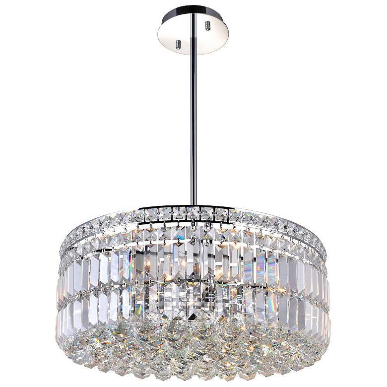 Image 1 Colosseum 8 Light Down Chandelier With Chrome Finish