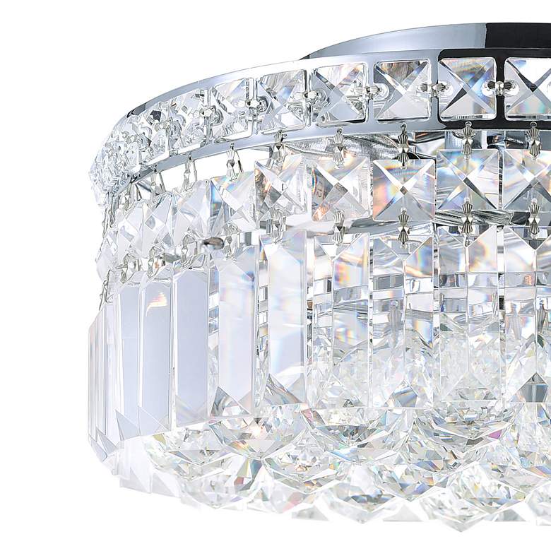 Image 3 Colosseum 8 Light Flush Mount With Chrome Finish more views