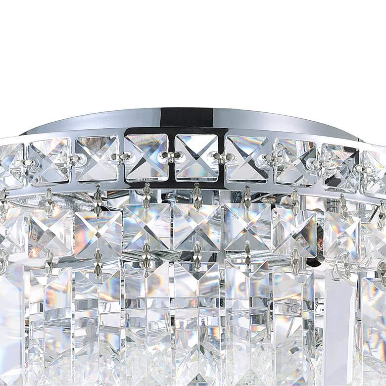 Image 4 Colosseum 8 Light Flush Mount With Chrome Finish more views