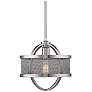 Colson 11" Wide Pewter 1-Light Mini Pendant with Pewter Shade