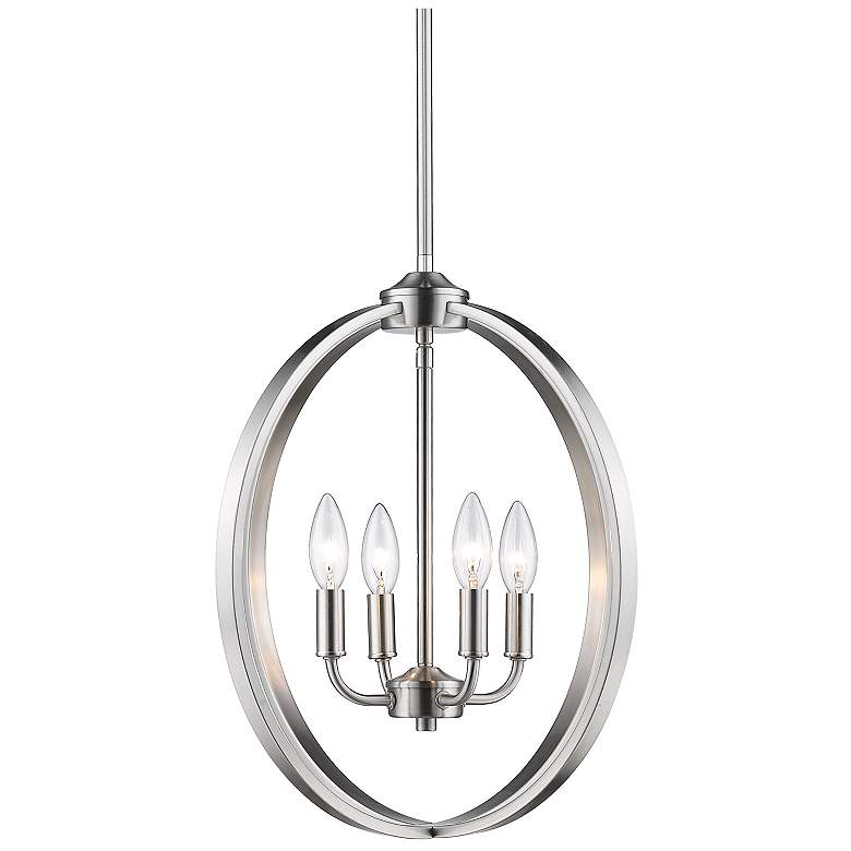 Image 1 Colson 16 3/8 inch Wide 4-Light Pendant in Pewter