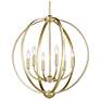 Colson 26" Wide 6-Light Chandelier in Olympic Gold