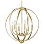 3_Colson 28 3/4" Wide Olympic Gold 6-Light Orb Chandelier