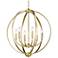 Colson 28 3/4" Wide Olympic Gold 6-Light Orb Chandelier