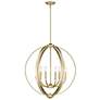 4_Colson 28 3/4" Wide Olympic Gold 6-Light Orb Chandelier more views