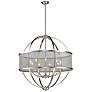 Colson 32 3/4" Wide Pewter 9-Light Chandelier