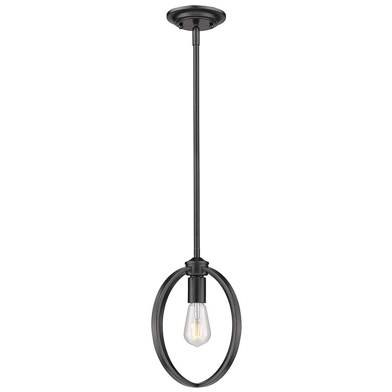 Image 2 Colson 9 7/8" Wide Matte Black 1-Light Mini Pendant more views