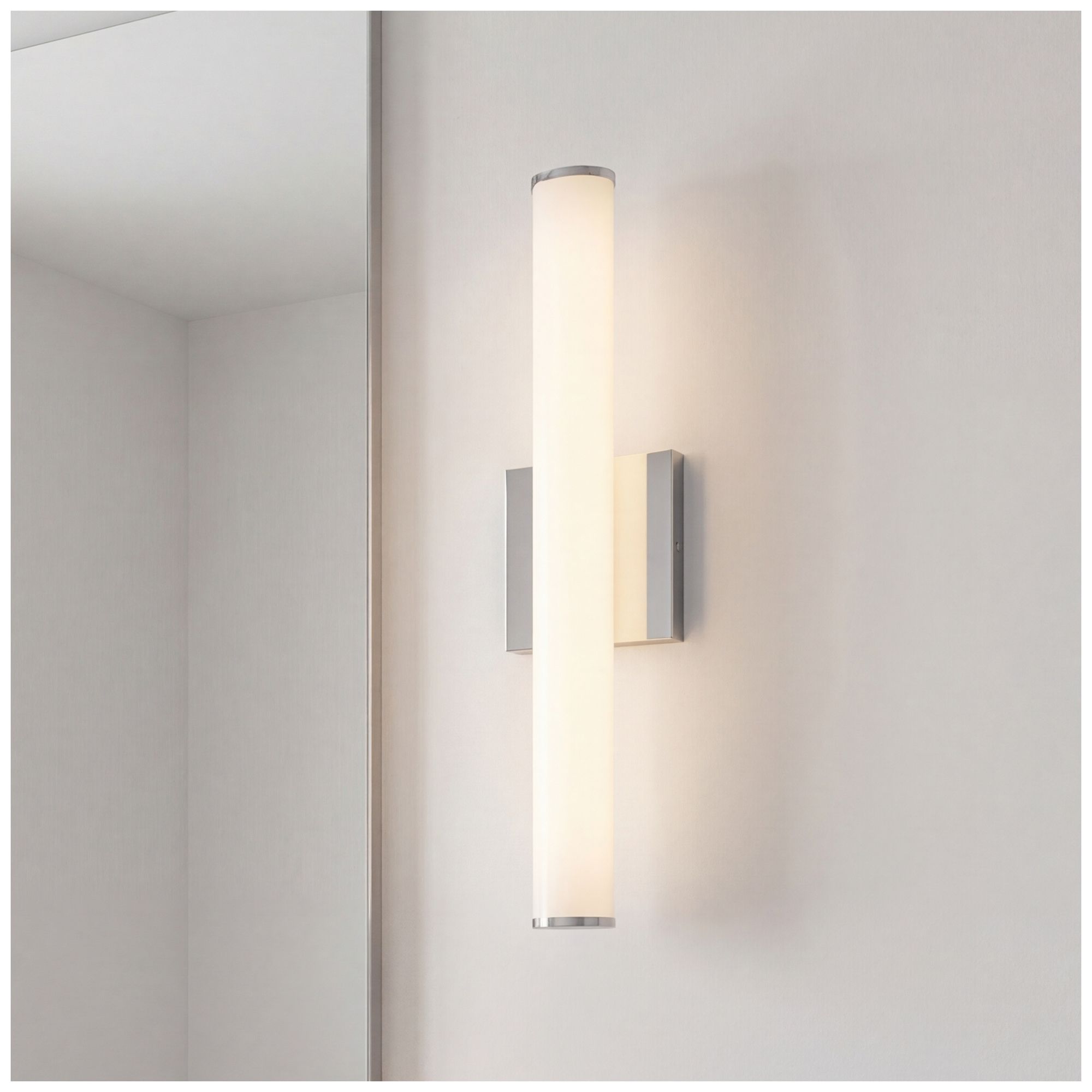 Colt 18" Contemporary LED Cylinder Vanity Light in Chrome