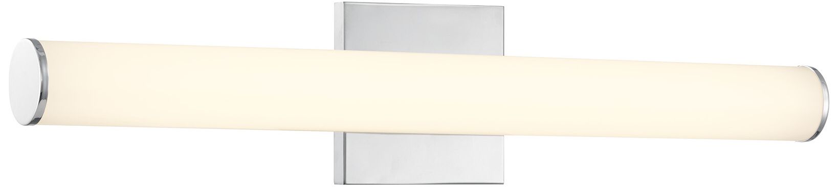 Image 3 Colt 24" Contemporary LED Cylinder Vanity Light in Chrome more views