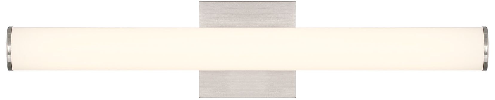 Colt 24" Contemporary LED Cylinder Vanity Light in Satin Nickel