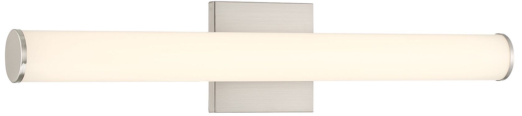 Image 3 Colt 24" Contemporary LED Cylinder Vanity Light in Satin Nickel more views