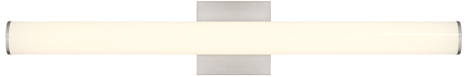 Colt 30" Contemporary LED Cylinder Vanity Light in Satin Nickel