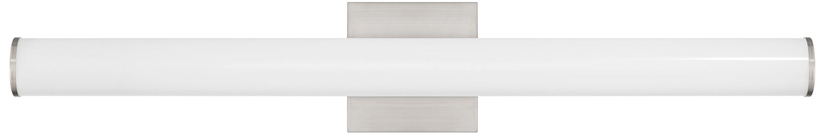 Image 2 Colt 30" Contemporary LED Cylinder Vanity Light in Satin Nickel more views
