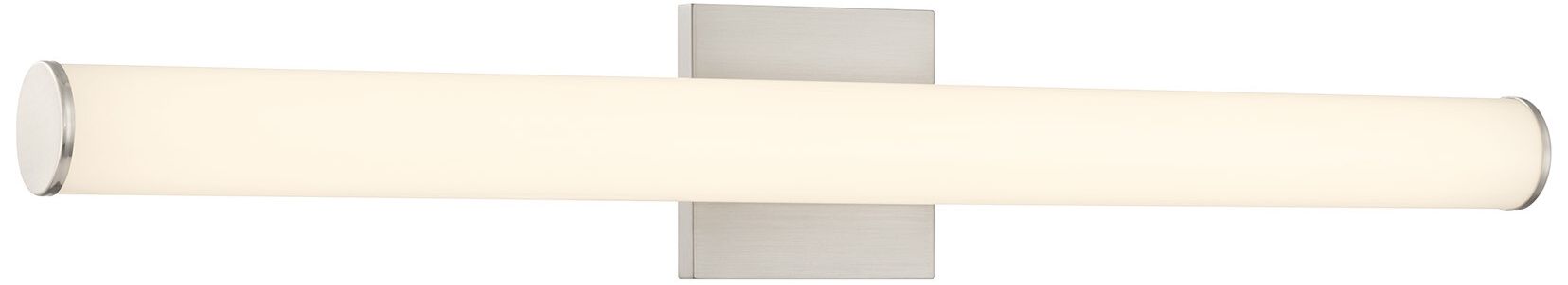 Image 3 Colt 30" Contemporary LED Cylinder Vanity Light in Satin Nickel more views