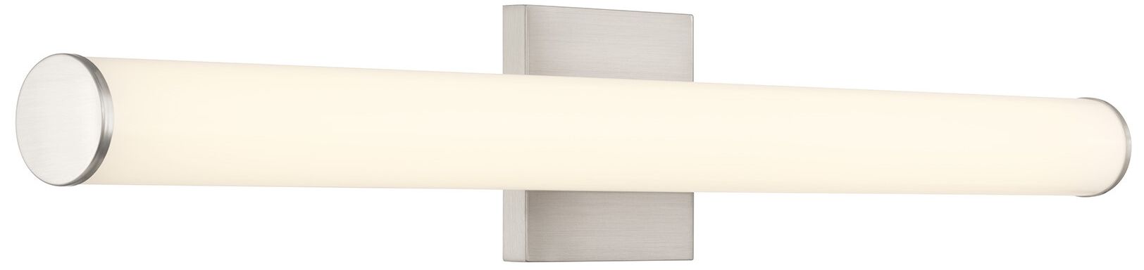Image 4 Colt 30" Contemporary LED Cylinder Vanity Light in Satin Nickel more views