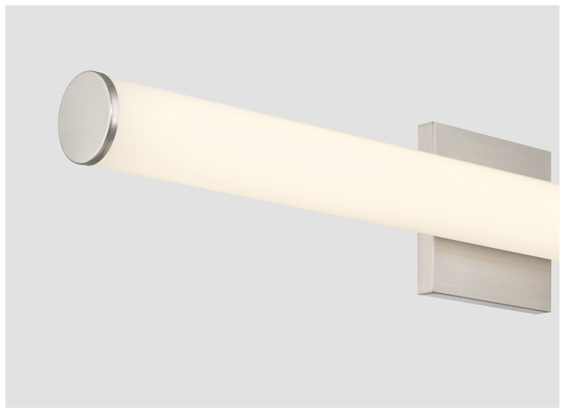 Image 6 Colt 30" Contemporary LED Cylinder Vanity Light in Satin Nickel more views